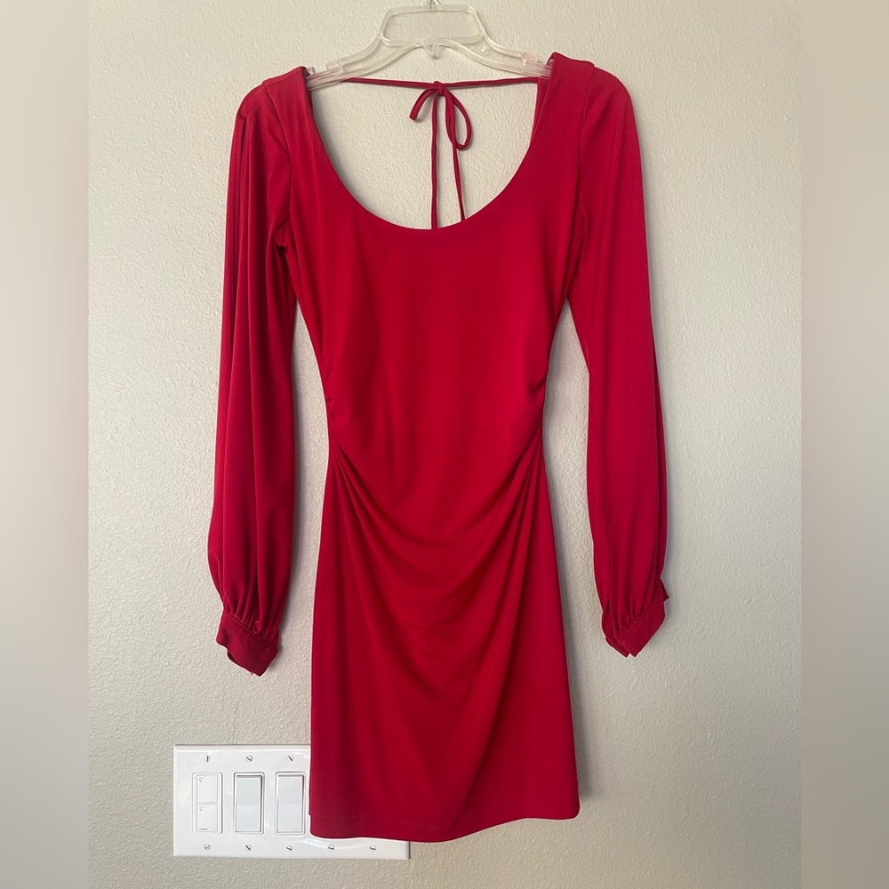 Low back Red Dress